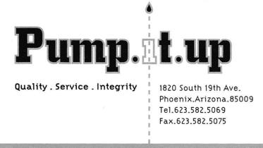 Pump It Up Business Card